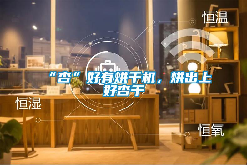 “杏”好有烘干機，烘出上好杏干