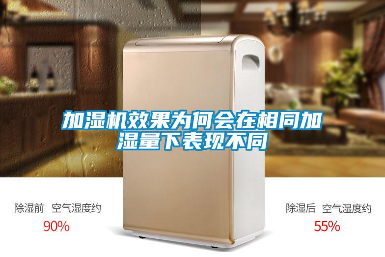 加濕機(jī)效果為何會在相同加濕量下表現(xiàn)不同