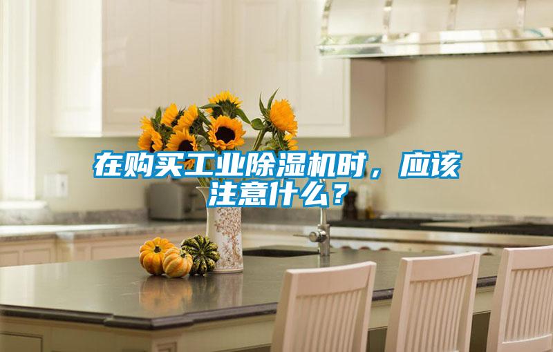 在購買工業(yè)除濕機時，應該注意什么？