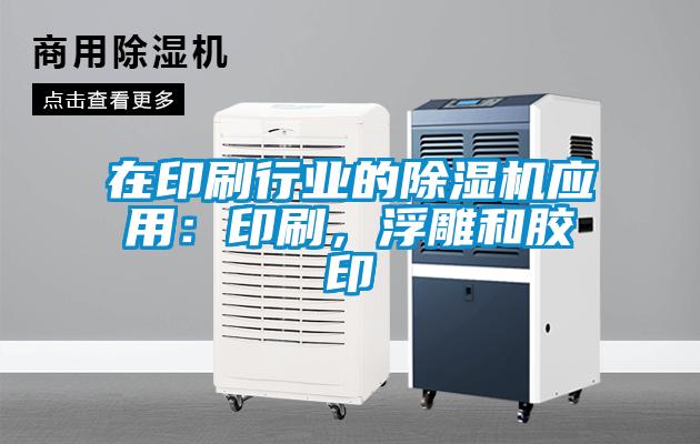 在印刷行業的除濕機應用：印刷，浮雕和膠印