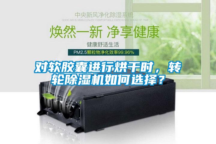 對軟膠囊進行烘干時，轉輪除濕機如何選擇？