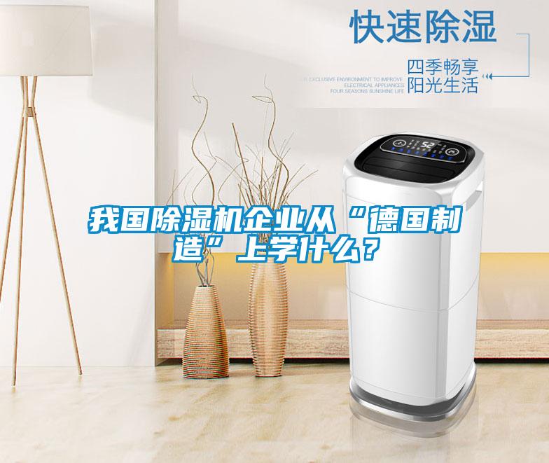 我國除濕機企業從“德國制造”上學什么？