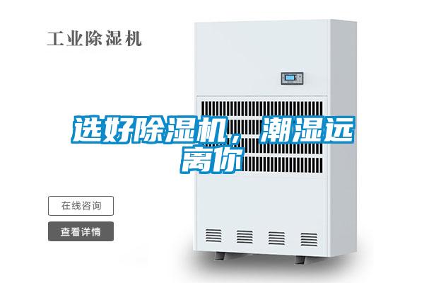 選好除濕機，潮濕遠離你