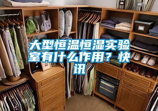 大型恒溫恒濕實(shí)驗(yàn)室有什么作用？快訊