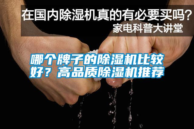 哪個牌子的除濕機比較好？高品質除濕機推薦