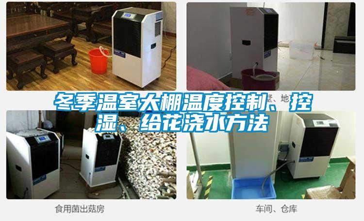 冬季溫室大棚溫度控制、控濕、給花澆水方法