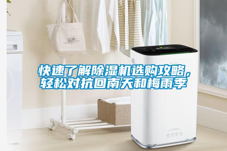 快速了解除濕機(jī)選購攻略，輕松對抗回南天和梅雨季