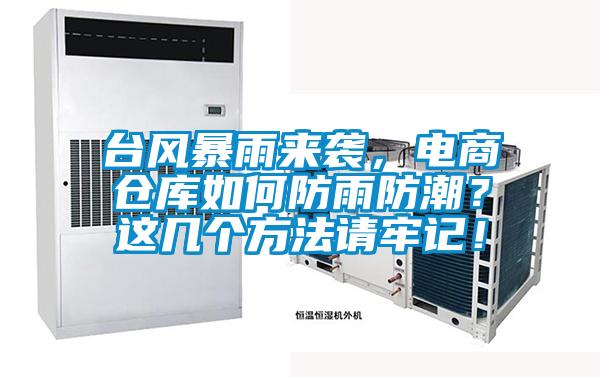 臺風暴雨來襲，電商倉庫如何防雨防潮？這幾個方法請牢記！