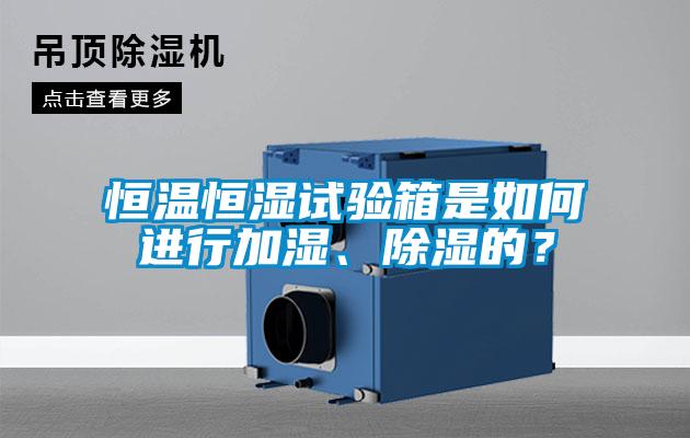 恒溫恒濕試驗箱是如何進行加濕、除濕的？