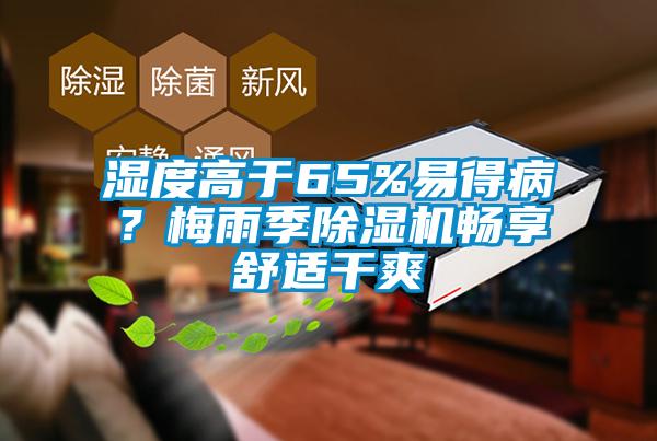 濕度高于65%易得病？梅雨季除濕機暢享舒適干爽