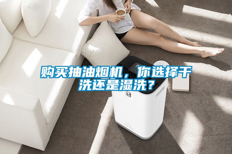 購買抽油煙機，你選擇干洗還是濕洗？