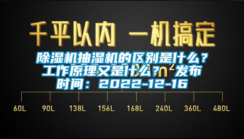 除濕機抽濕機的區(qū)別是什么？工作原理又是什么？ 發(fā)布時間：2022-12-16